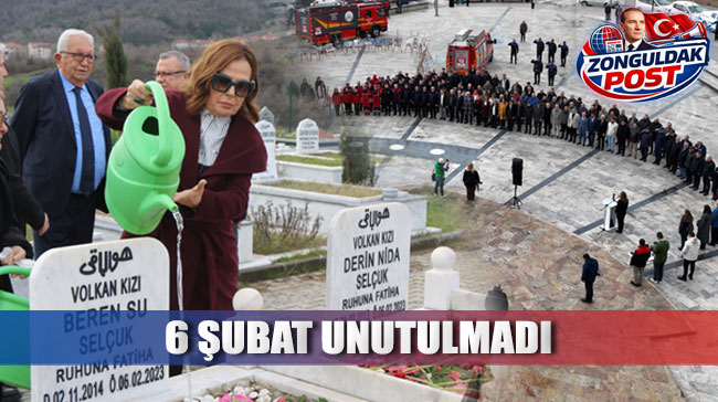 6 Şubat Depremlerinde Hayatını Kaybedenler Karadeniz Ereğli’de Anıldı