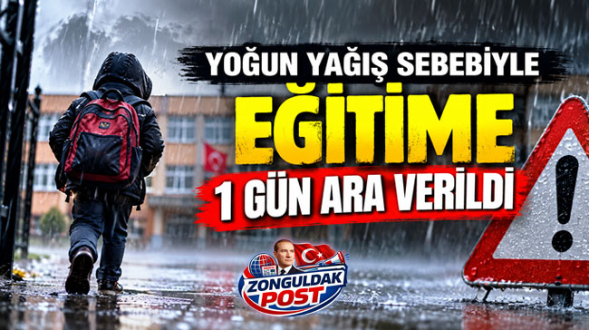 Ereğli'de Eğitim Öğretime 1 Gün Ara Verildi